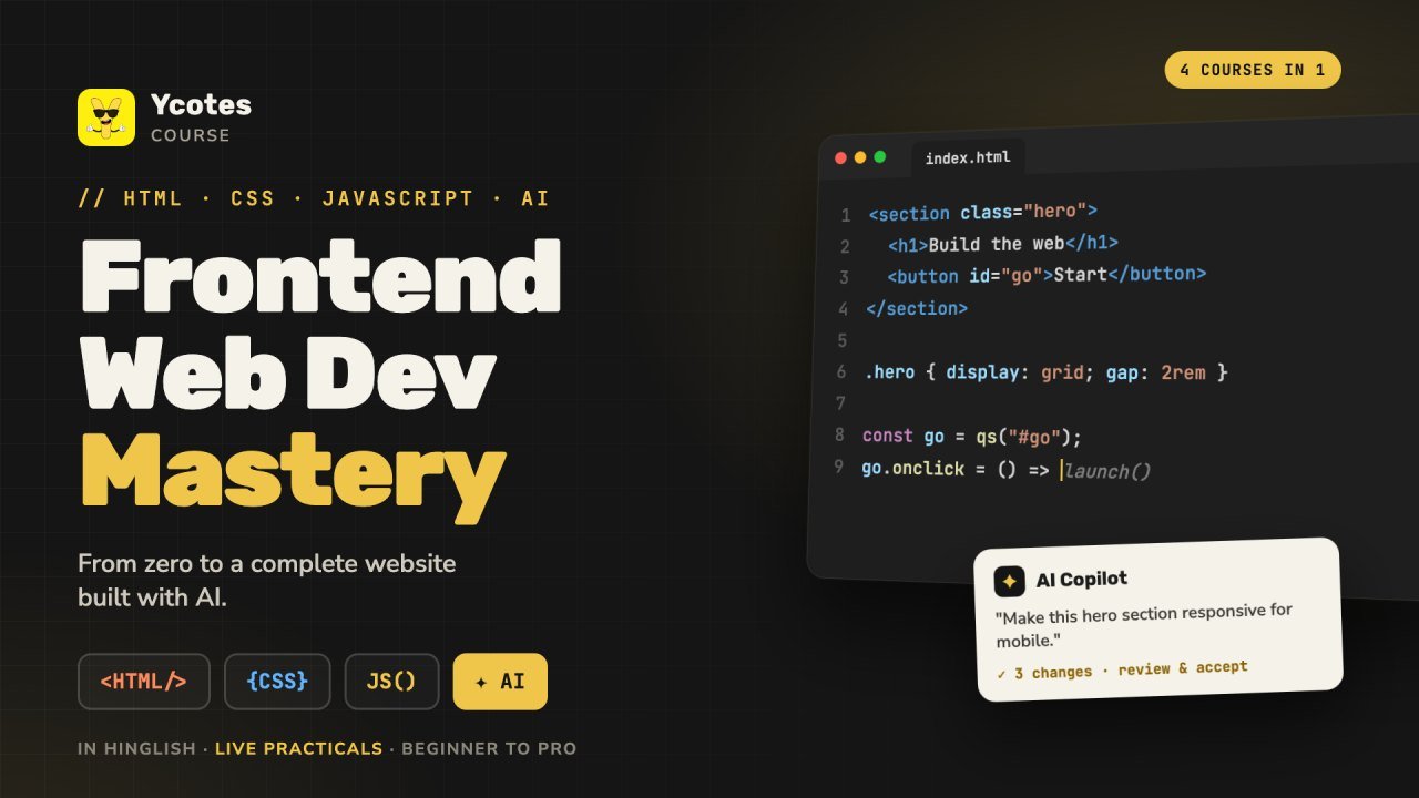 Front End Web Development Mastery with AI